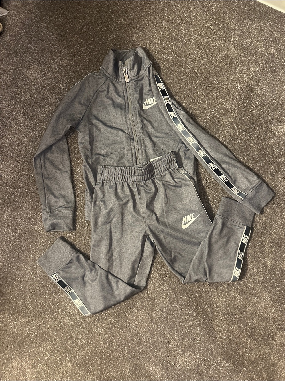 Nike Grey Kids Track Jacket and Joggers Set